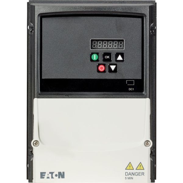 Variable frequency drive, 115 V AC, single-phase, 5.8 A, 1.1 kW, IP66/NEMA 4X, Brake chopper, 7-digital display assembly, Additional PCB protection, U image 7