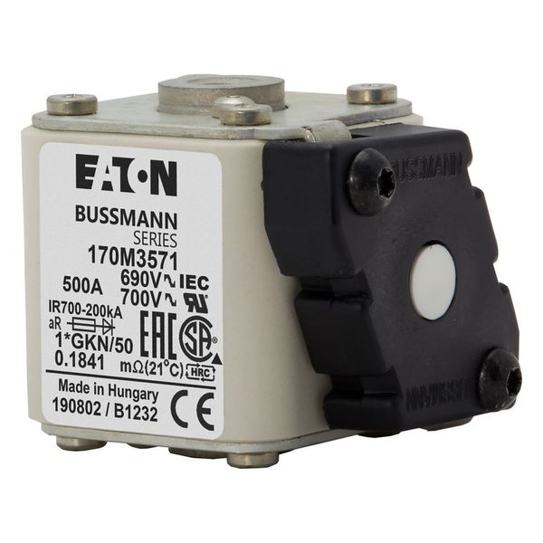 FUSE 500A 690V 1*GKN/50 AR UC image 4