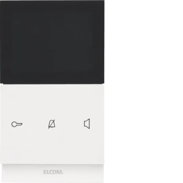 Video indoor station TOUCH square surface-mounted, 2-wire intercom systems, polar white glossy image 1