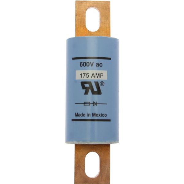 Eaton Bussmann series Tron KAC high speed fuse, 25A, 200 kAIC, Non Indicating, High speed fuse, Blade end X blade end, Stud image 1