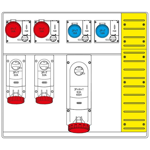 PLUG 16A 2P+E 6h IP66/IP67/IP69 200-250V image 7