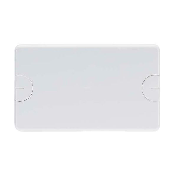 BLANK PLATE FOR RETTANGOLARI FLUSH-MOUNTING BOXES - 4 GANG - WITH SCREW - CLOUD WHITE image 2