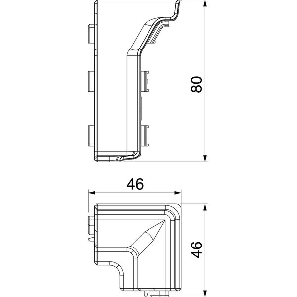 SLL IE2070 rws Internal corner SL-L 20x70 9010 image 2