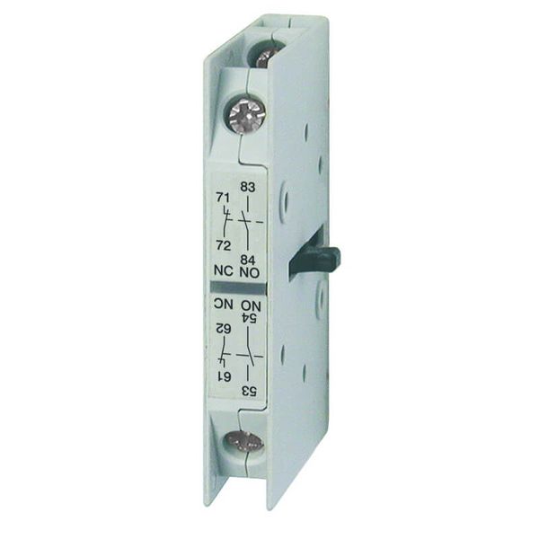 Auxilary contact, 1-pole, 1NO+1NC, side mounting, 10A for J7KN150-175 image 1
