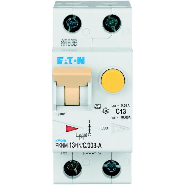 RCD/MCB combination, 13 A, 30 mA, MCB trip characteristic: C, 1p+N, RCD trip characteristic: A image 8