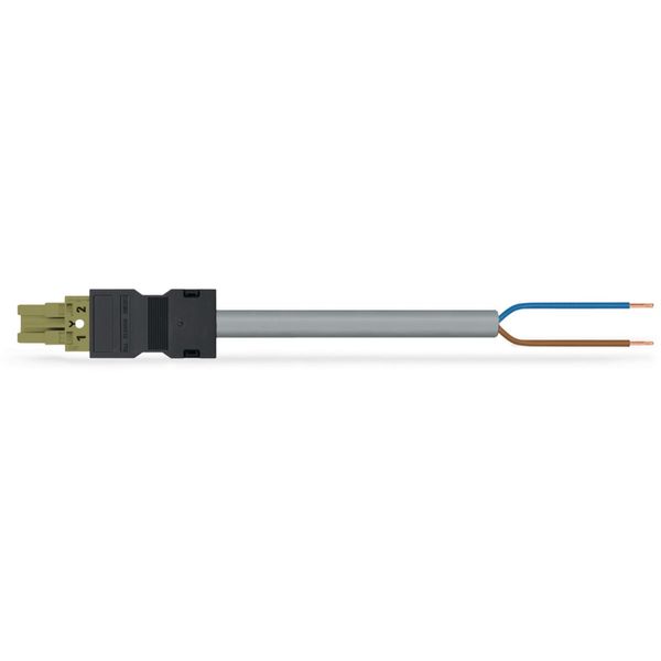 pre-assembled connecting cable B2ca Socket/open-ended light green image 2