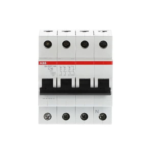 SH203T-C16NA Miniature Circuit Breaker - 3+NP - C - 16 A image 2