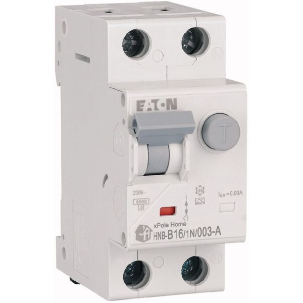 RCD/MCB combination, 16 A, 30 mA, MCB trip characteristic: B, 1p+N, RCD trip characteristic: A image 2