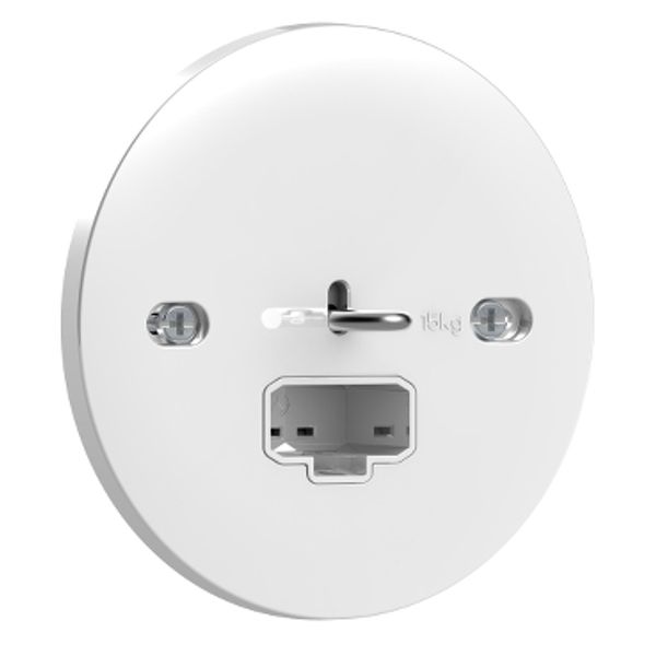 Exxact luminaire outlet DCL flush for ceiling screwless earthed white image 2