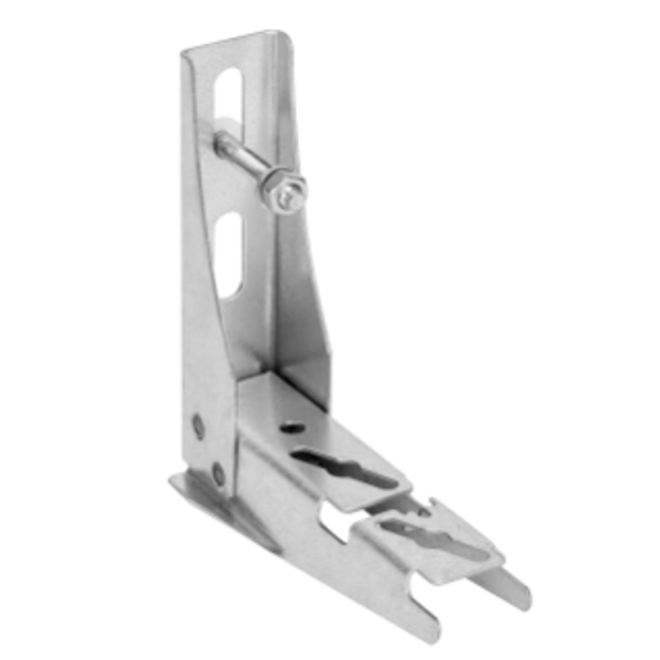 CSUM UNIVERSAL SURFACE-MOUNTING SUPPORT WITH INTEGRATED WALL PLUG - LENGHT 150 MM - MAX LOAD 112 KG - FINISHING: Z 275 image 1