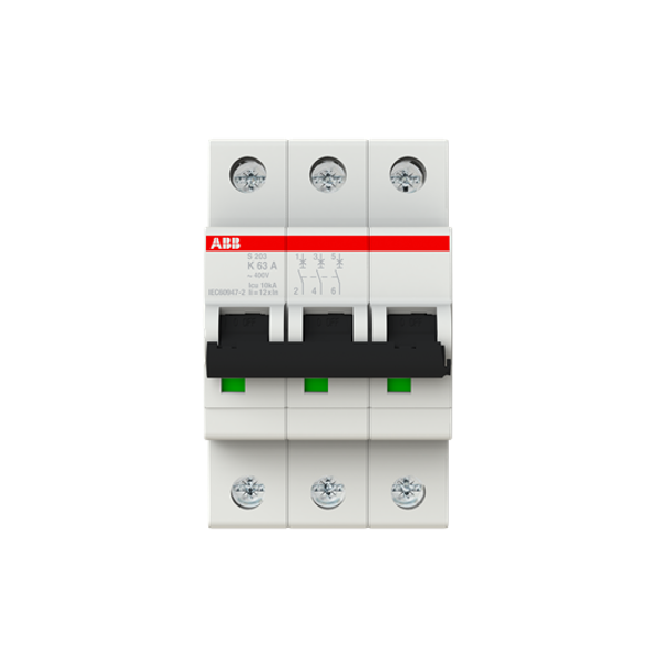 S203-K63 Miniature Circuit Breaker - 3P - K - 63 A image 8