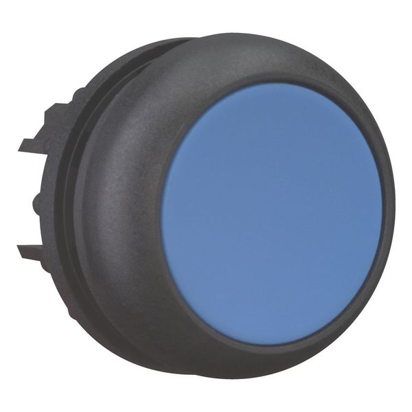 Pushbutton, RMQ-Titan, Flat, momentary, Blue, Blank, Bezel: black image 6