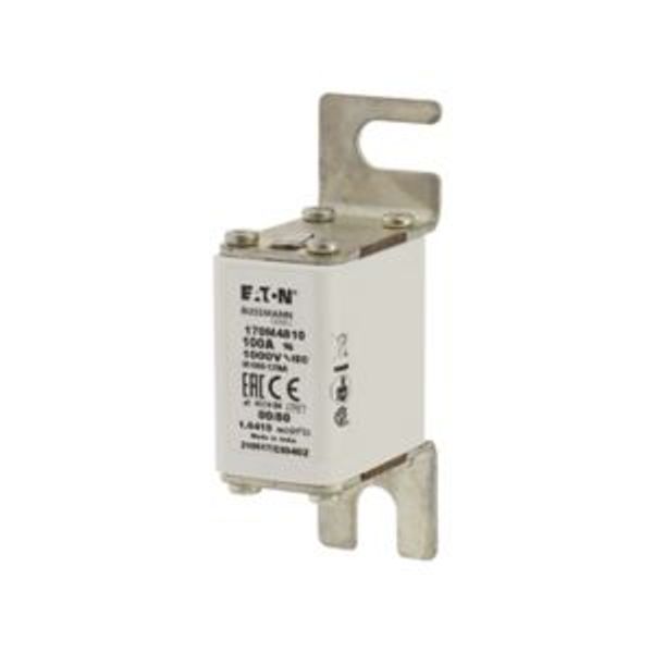 Fuse-link, high speed, 100 A, AC 1000 V, size 00, 30 x 47 x 98 mm, aR, DIN, IEC, single indicator image 5