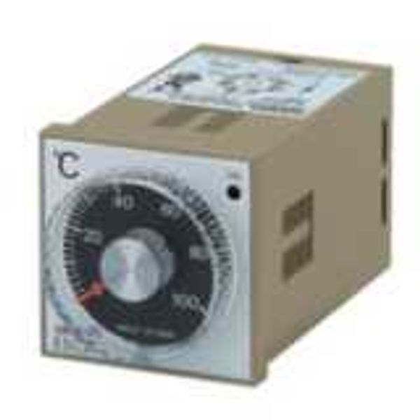Temp. controller, LITE, 1/16 DIN, 48x48mm,Dial knob,On-Off Control,K-T image 1
