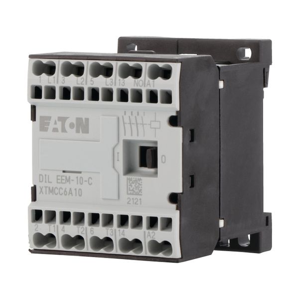 Contactor, 24 V DC, 3 pole, 380 V 400 V, 3 kW, Contacts N/O = Normally open= 1 N/O, Spring-loaded terminals, DC operation image 6