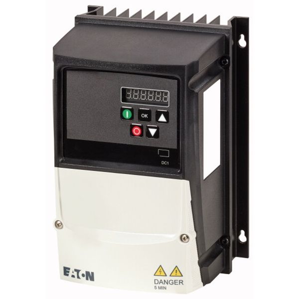 Variable frequency drive, 115 V AC, single-phase, 4.3 A, 0.75 kW, IP66/NEMA 4X, 7-digital display assembly, Additional PCB protection, UV resistant, F image 3