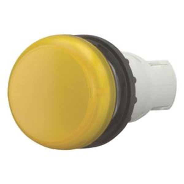 Indicator light, RMQ-Titan, Flush, without light elements, For filament bulbs, neon bulbs and LEDs up to 2.4 W, with BA 9s lamp socket, yellow image 2