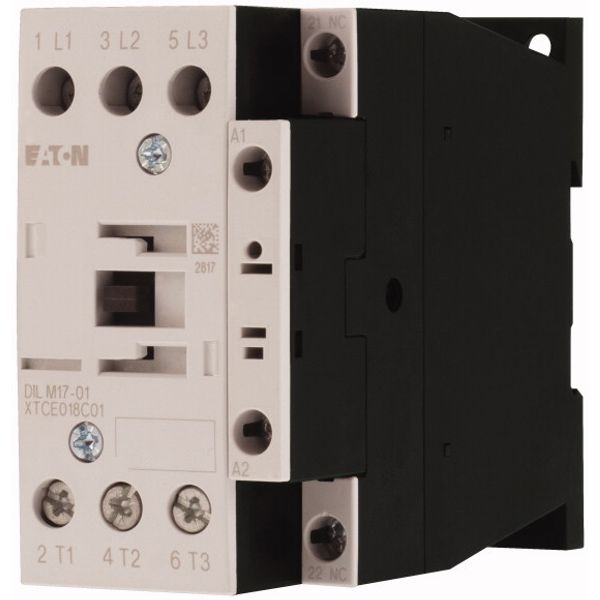 Contactor, 3 pole, 380 V 400 V 7.5 kW, 1 NC, 115 V 60 Hz, AC operation, Screw terminals image 3
