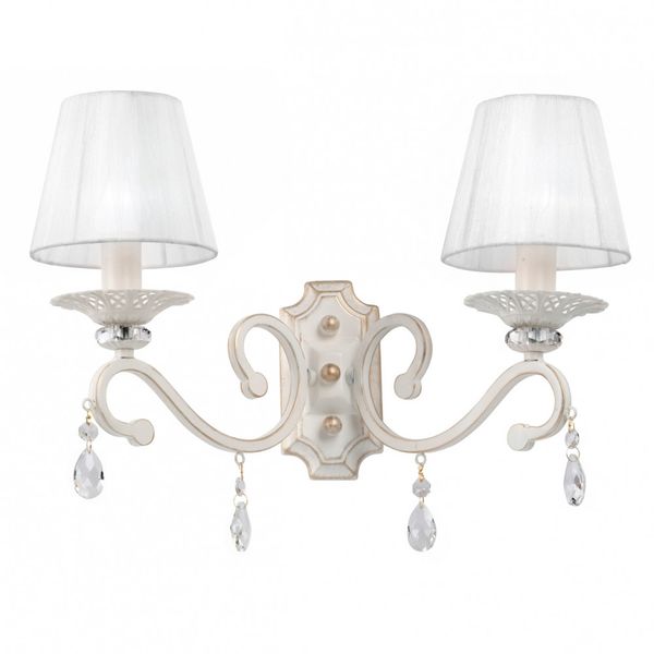 Elegant Grace Wall Lamp White with Gold image 1