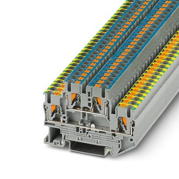 PTTB 2,5-PE/N - Protective conductor double-level terminal block image 1