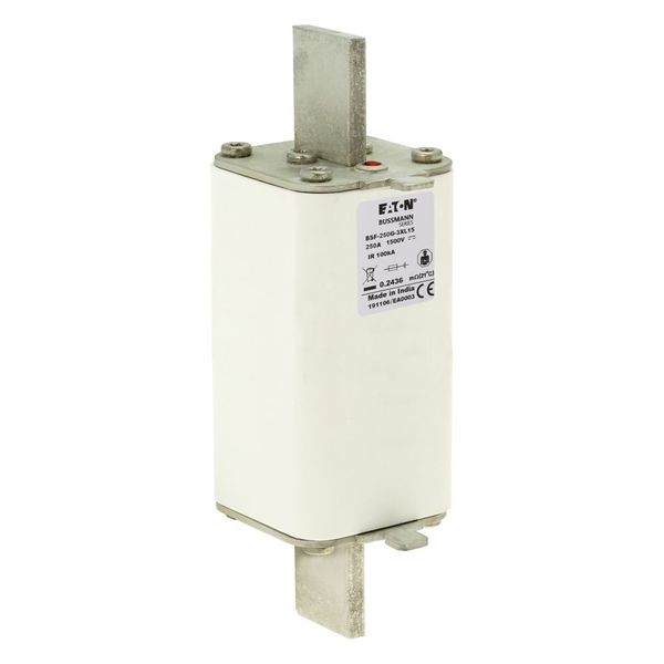 Fuse-link, high speed, 250 A, DC 1500 V, 3L, 75 x 75 x 205 mm, gBat, IEC, blade connection image 13