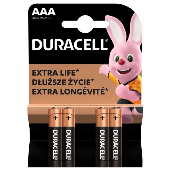 DURACELL Basic MN2400 AAA BL4 image 1