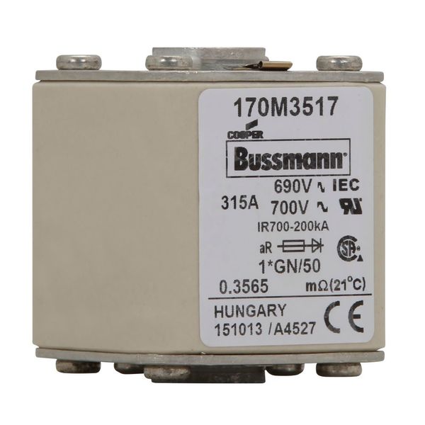 FUSE 315A 690V 1*GN/50 AR UC image 5