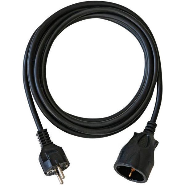 Plastic Extension Cable Black 3m H05VV-F 3G1,5 image 1