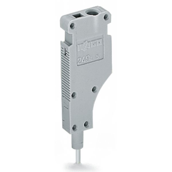 L-type end module modular with rigid contact pin gray image 2