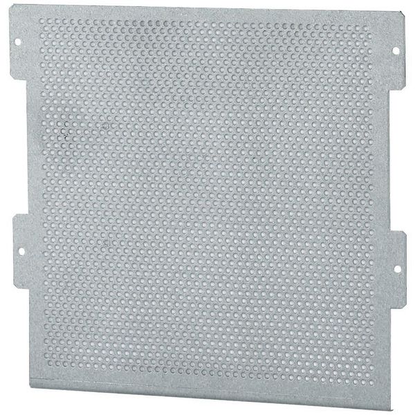 Microperforated mounting plate for 3-row flush-mounting (hollow-wall) compact distribution boards image 2