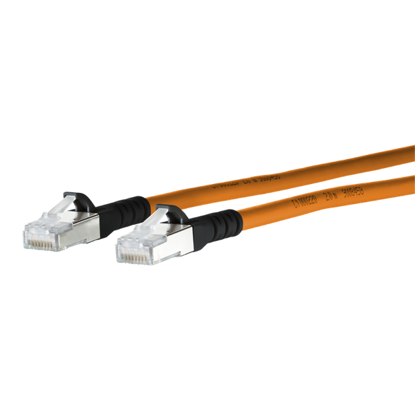 Patch cord Cat.6A AWG 26 1.0 m orange-black image 3