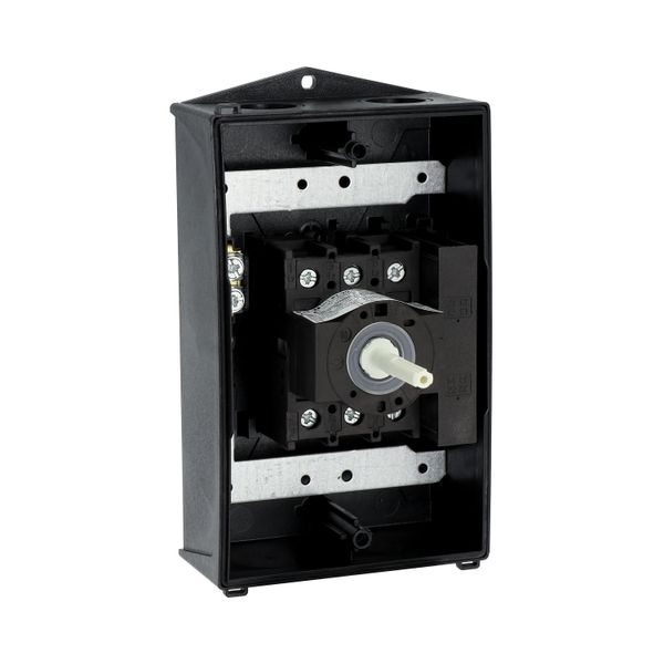 Main switch, P1, 25 A, surface mounting, 3 pole, 1 N/O, 1 N/C, Emergency switching off function, Lockable in the 0 (Off) position, hard knockout versi image 28