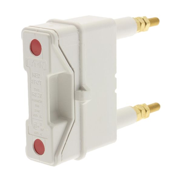 Fuse-holder, LV, 20 A, AC 690 V, BS88/A1, 1P, BS, back stud connected, white image 5