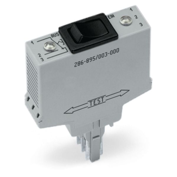 Switching module with momentary switch Switching voltage: 250 VAC gray image 2