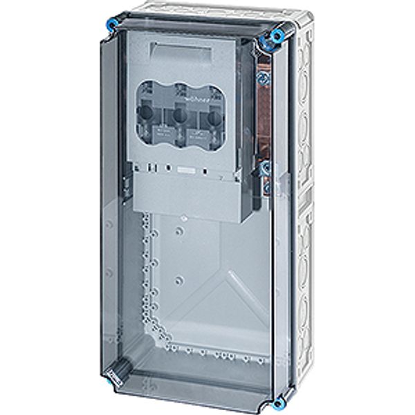 Mi load separator box IP65, 1x250A NH1 3p op Rail 250A 5-pin, 300x600 image 2