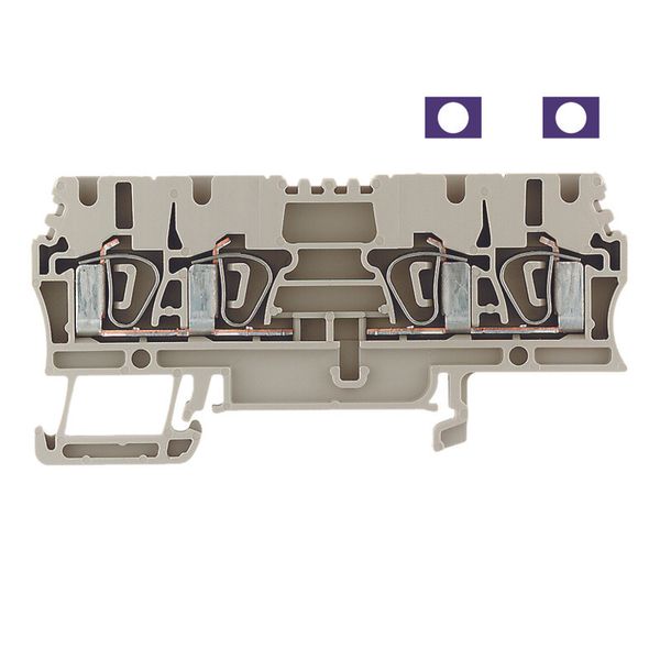 Feed-through terminal block, Tension-clamp connection, 2.5 mm², 800 V, image 3