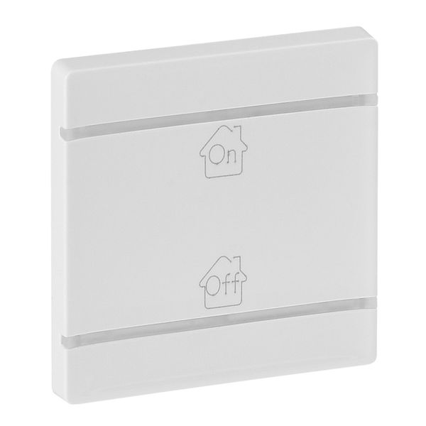 Cover plate Valena Life - GEN/ON/OFF marking - 2 modules - white image 1