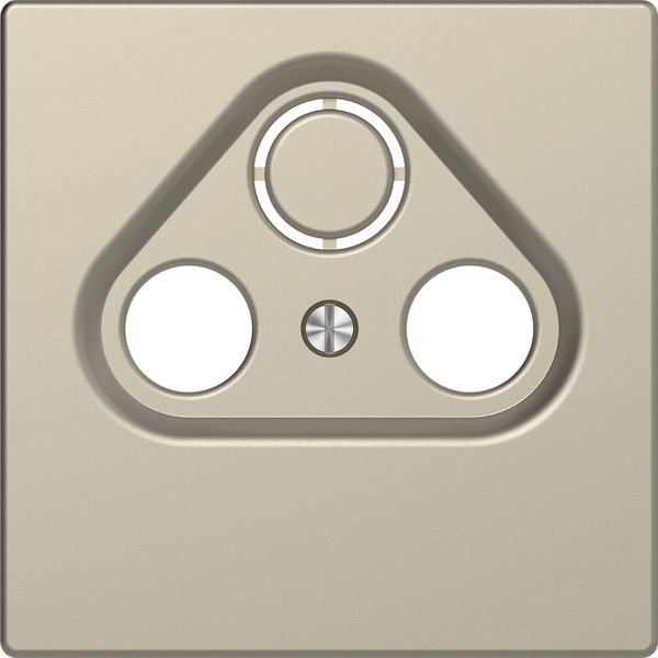 Central plate for antenna socket-outlets 2/3 holes, sahara, System Design image 3