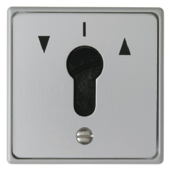 Push-button f. blinds 1pole flush-mtd f. lock cylinder, neut.pos., Die image 1