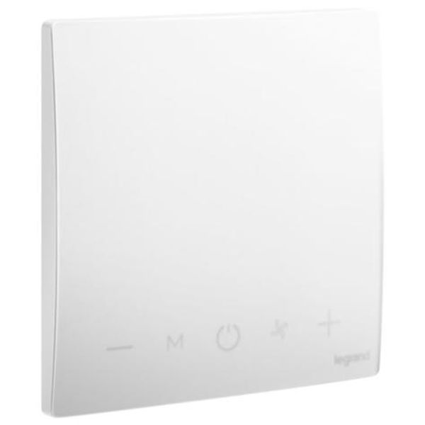 Mallia Senses - 1 gang room temperature control unit - Matt White image 1