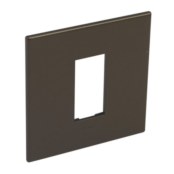 Arteor Surround Plate 1 Module Square Dark Bronze image 1