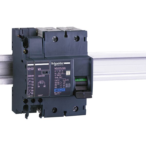 auxiliary contact - 1 OC + 1 SD - 6 A - 220..240 V - for NG125 image 1