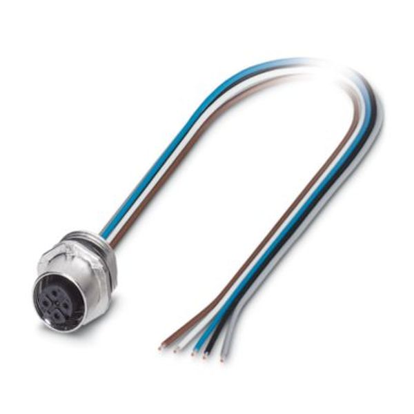 SACC-E-FS-5CON-M16/0,5 SCO PO - Flush-type connector image 1