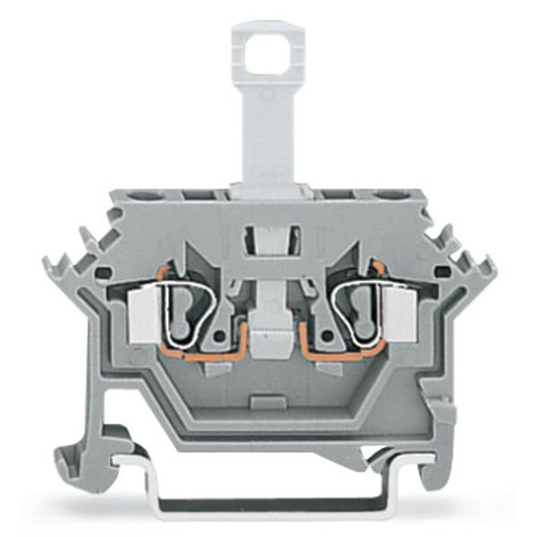 2-conductor disconnect terminal block for DIN-rail 35 x 15 and 35 x 7. image 2