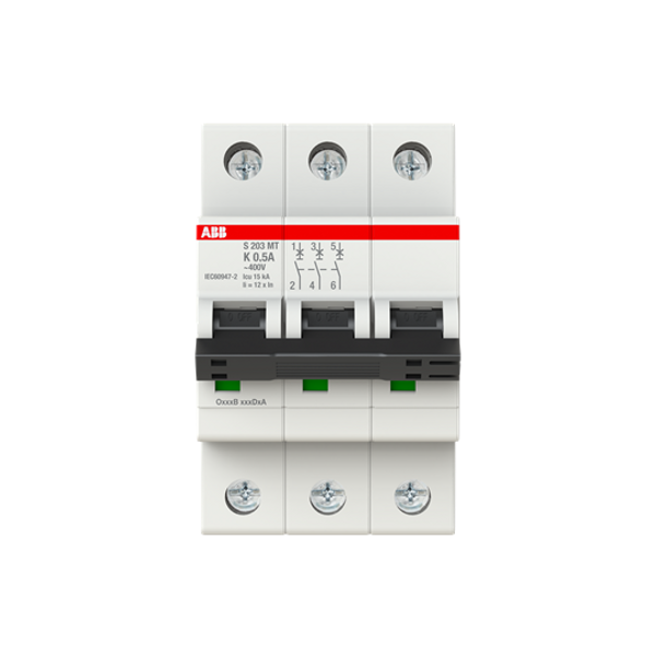 S203MT-K0,5 Miniature Circuit Breakers MCBs - 3P - K - 0.5 A image 5