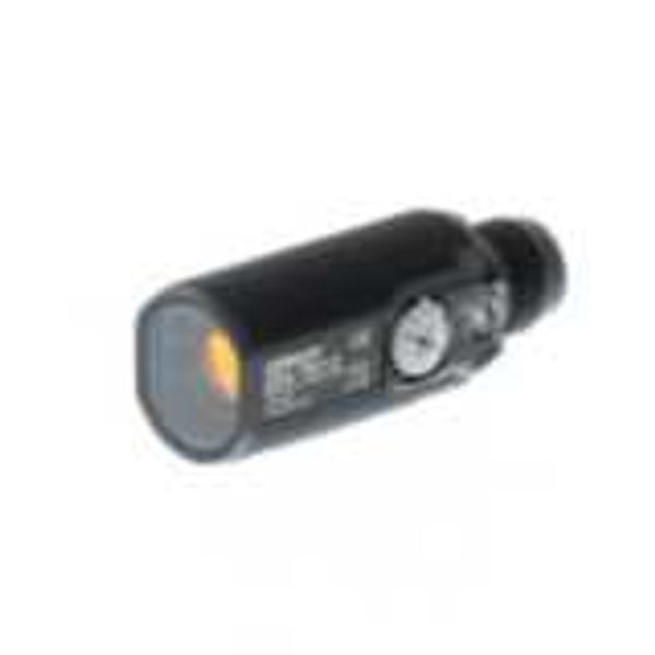 Photoelectric sensor, M18 threaded barrel, plastic, red LED, through-b image 1