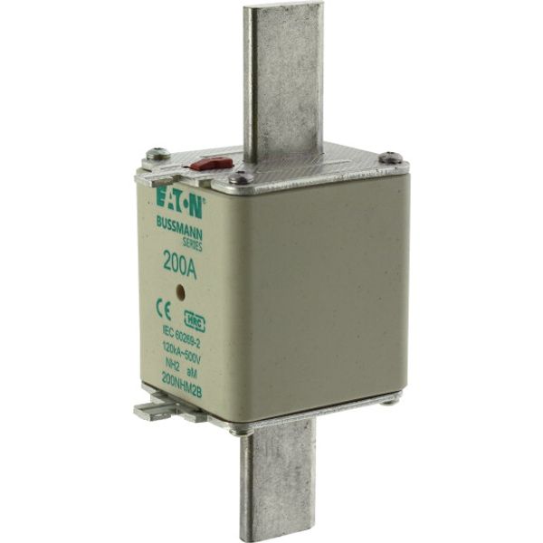 Fuse-link, low voltage, 200 A, AC 500 V, NH2, aM, IEC, dual indicator image 3