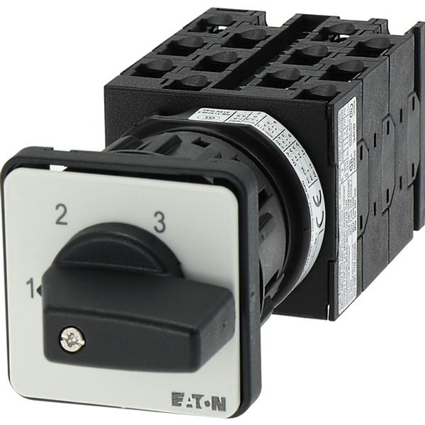 Step switches, T0, 20 A, centre mounting, 6 contact unit(s), Contacts: 12, 45 °, maintained, Without 0 (Off) position, 1-3, Design number 8476 image 5