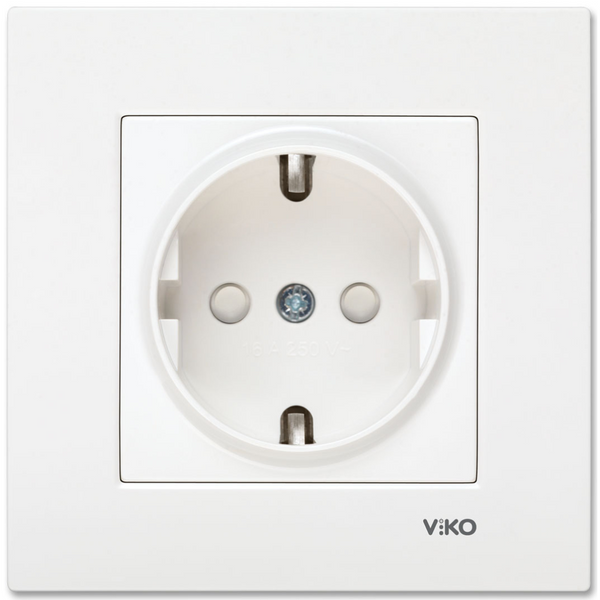 Karre White Earthed Socket Child Protection image 1