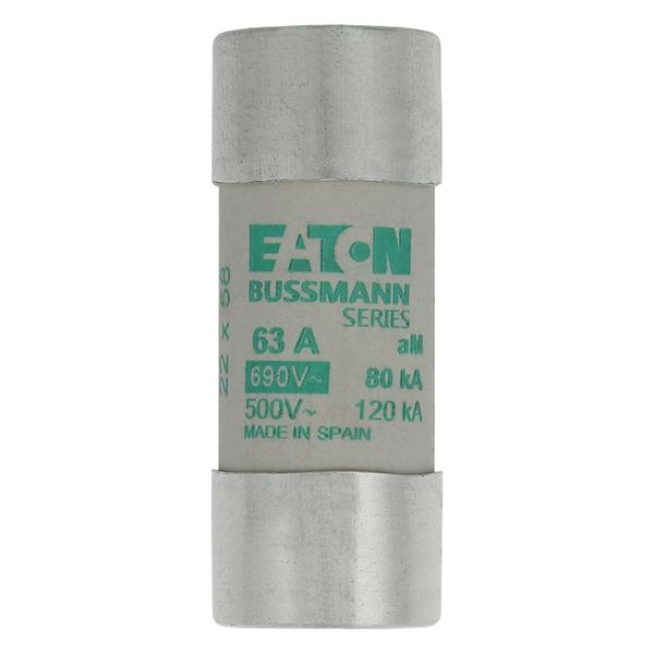 Fuse-link, LV, 63 A, AC 690 V, 22 x 58 mm, aM, IEC, with striker image 5